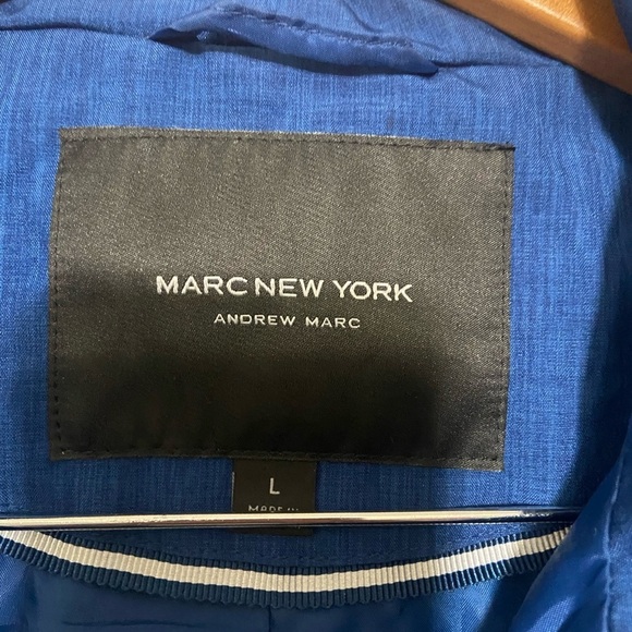 Marc New York LIKE NEW hooded long line adjustable rain/wind jacket size L - Picture 5 of 5